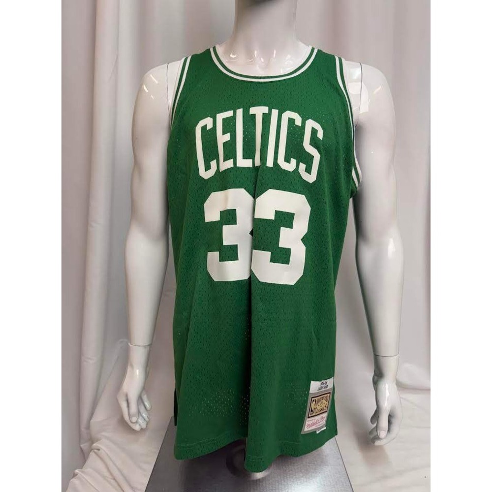 Mitchell & Ness Larry Bird Boston Celtics 1985-86 Swingman Jersey Green XL NEW